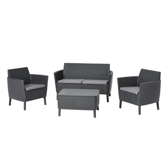 Keter Salemo Lounge Set With Storage Table