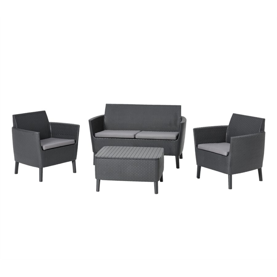 Keter Salemo Lounge Set With Storage Table