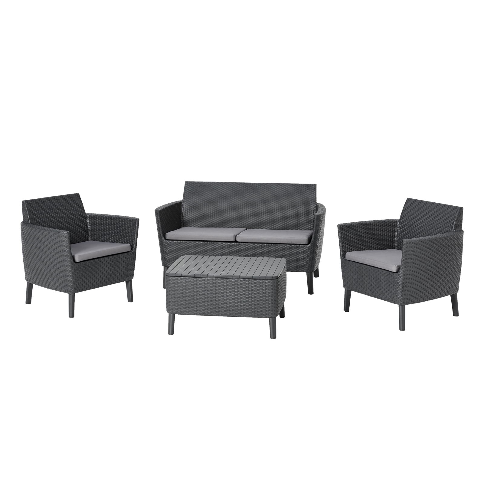Keter Salemo Lounge Set With Storage Table