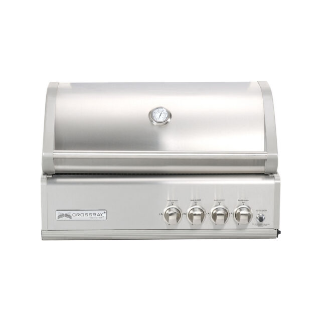 Crossray 4 Burner Stainless Steel In Built Infrared BBQ