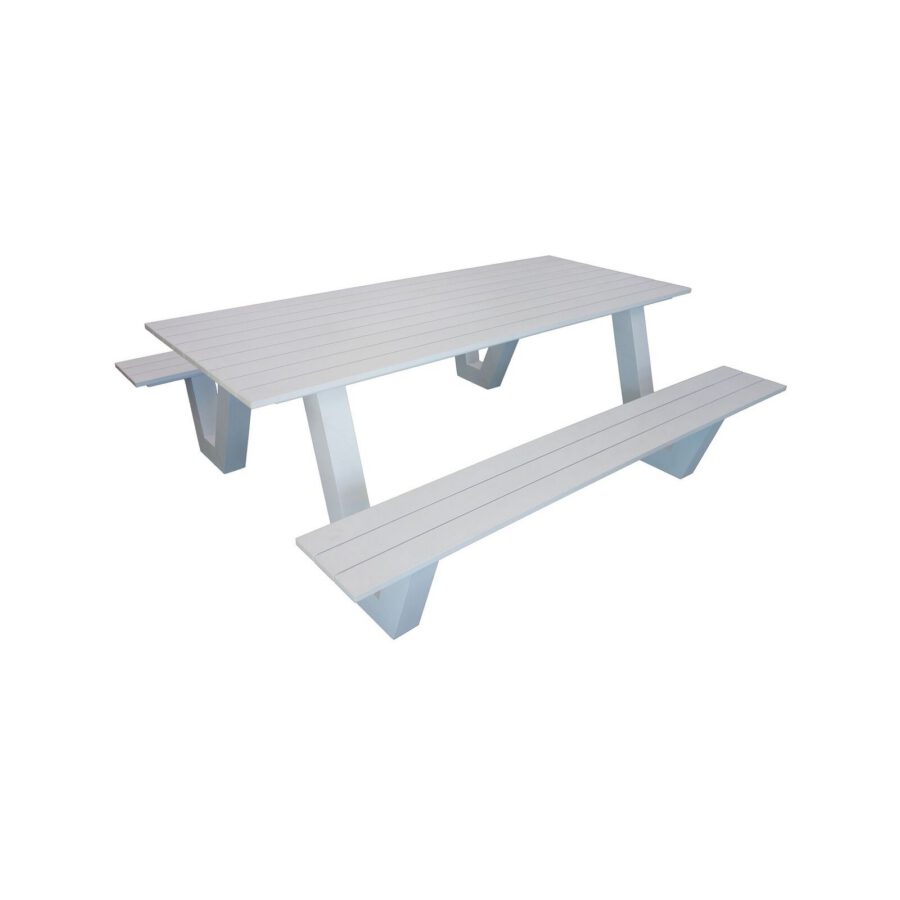 Hartman White Wave II Aluminium Bench Setting