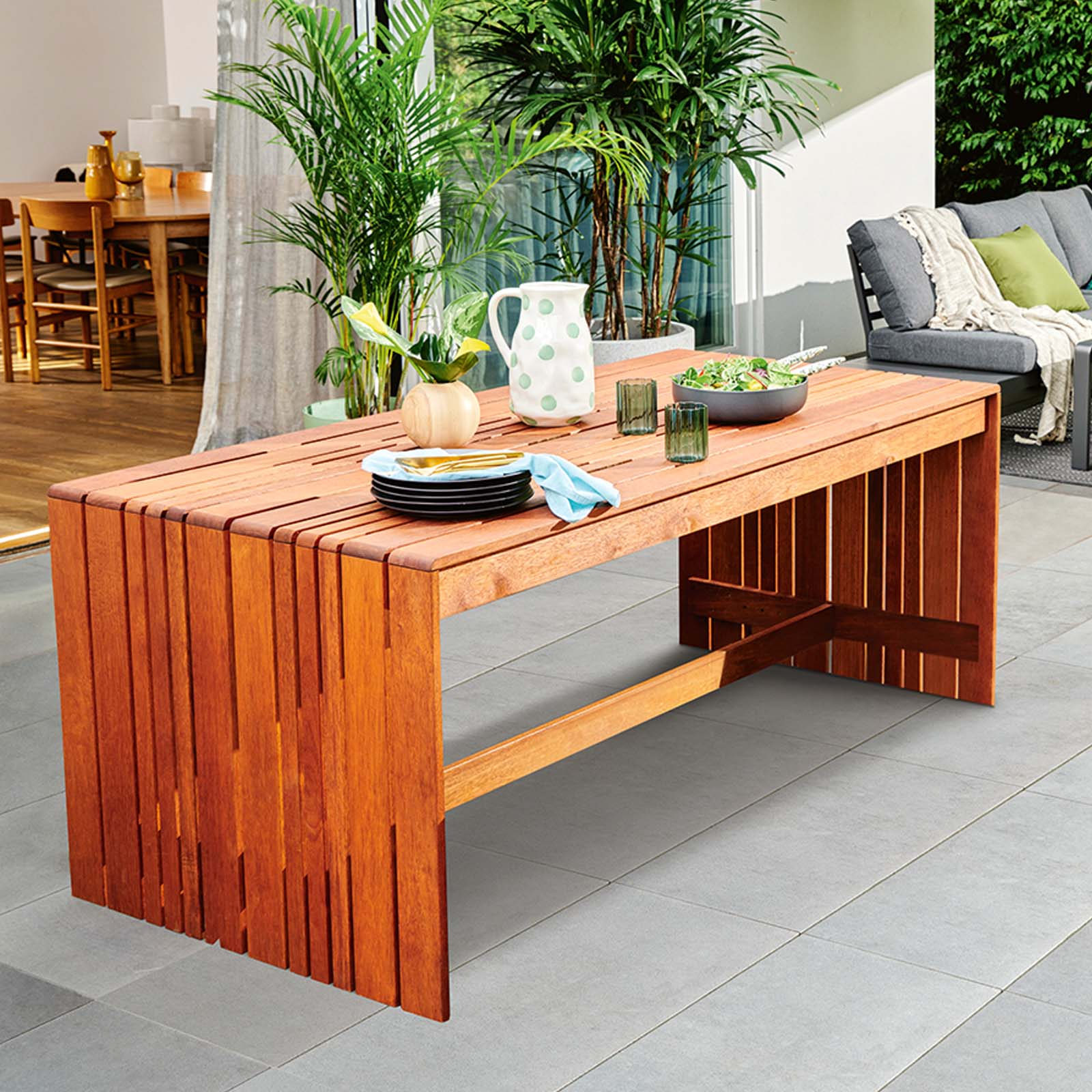 Mimosa 1800 x 895mm Merbau Eden Outdoor Table