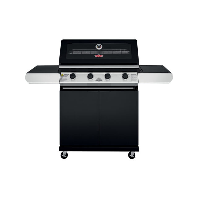 Beefeater 1200 Series 4 Burner Black Mobile BBQ