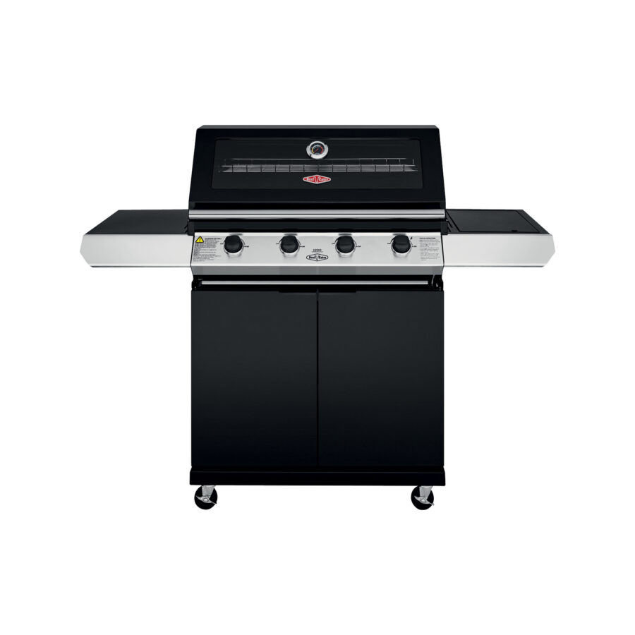 Beefeater 1200 Series 4 Burner Black Mobile BBQ