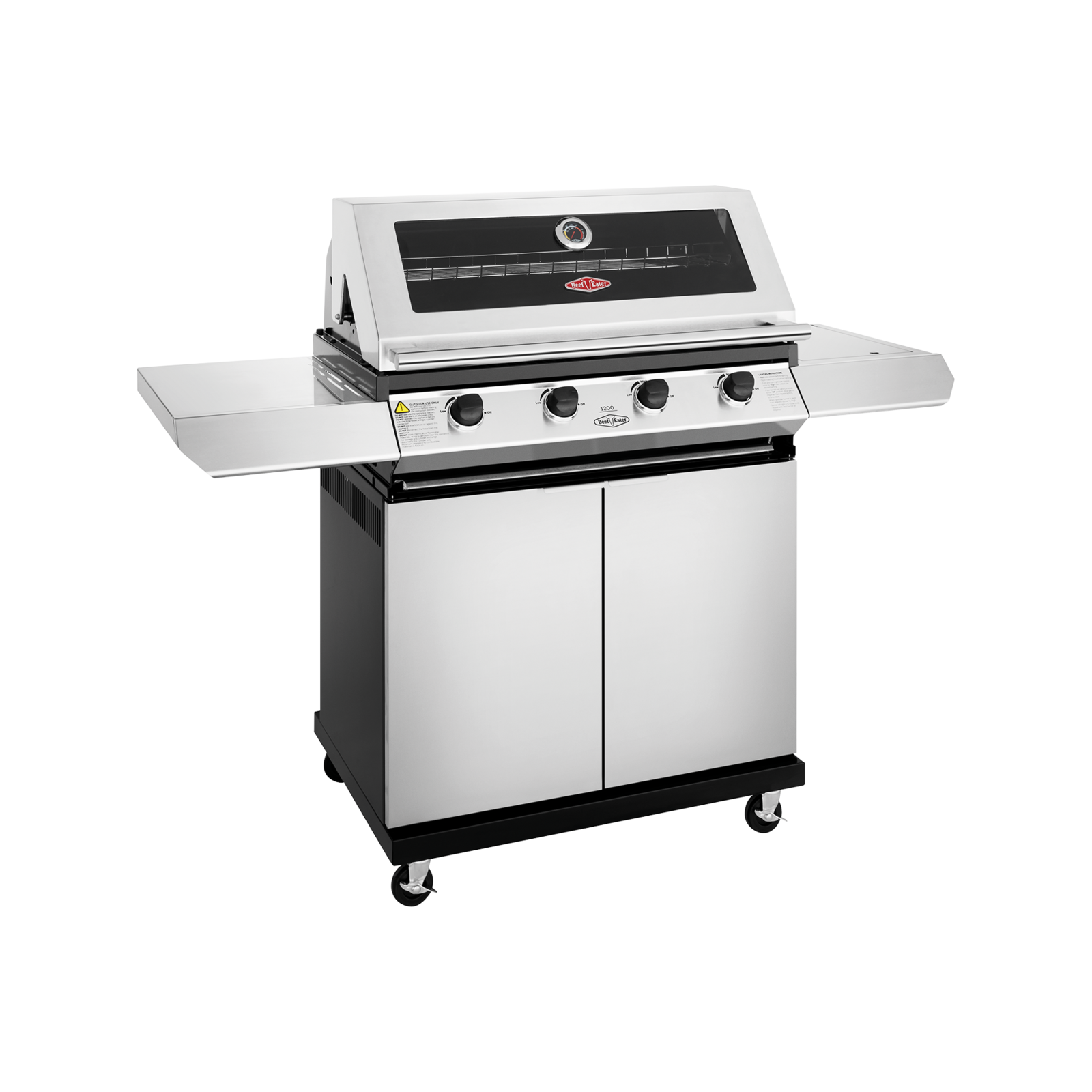 Beefeater 1200 Series 4 Burner Stainless Steel BBQ with Side Burner