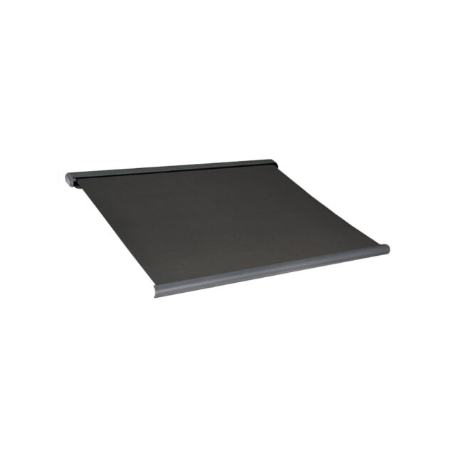 Windoware 4 x 3m Black Outdoor Full Cassette Folding Arm Motorised Awning