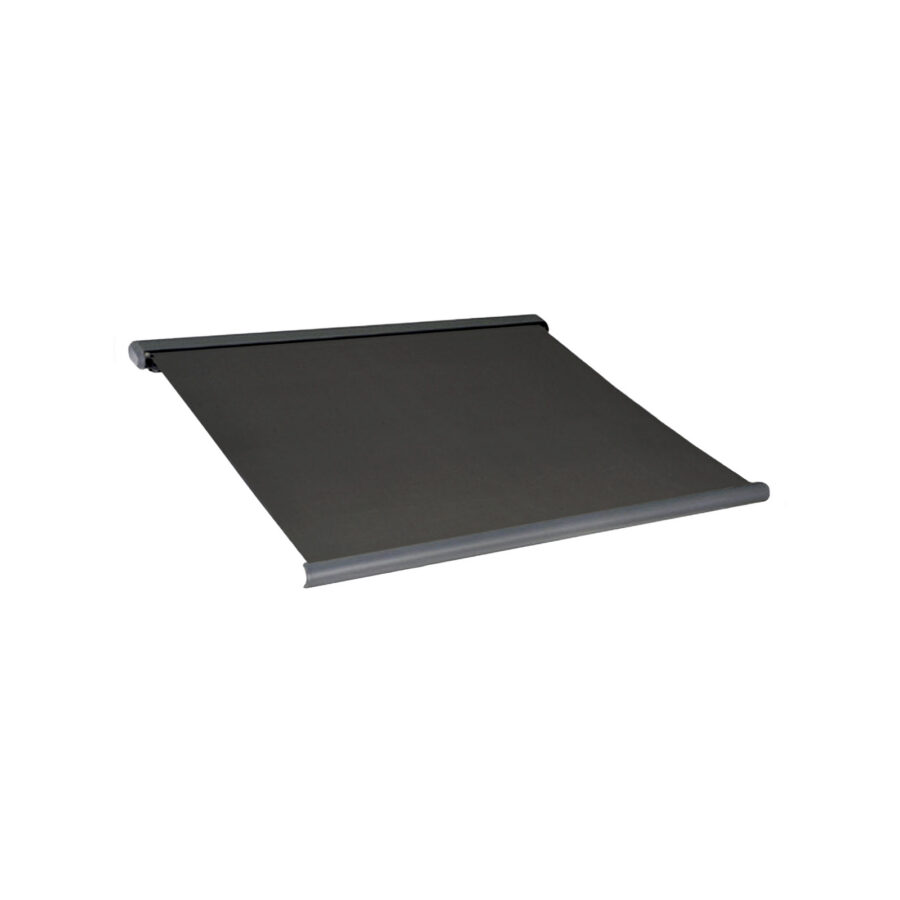 Windoware 4 x 3m Black Outdoor Full Cassette Folding Arm Motorised Awning