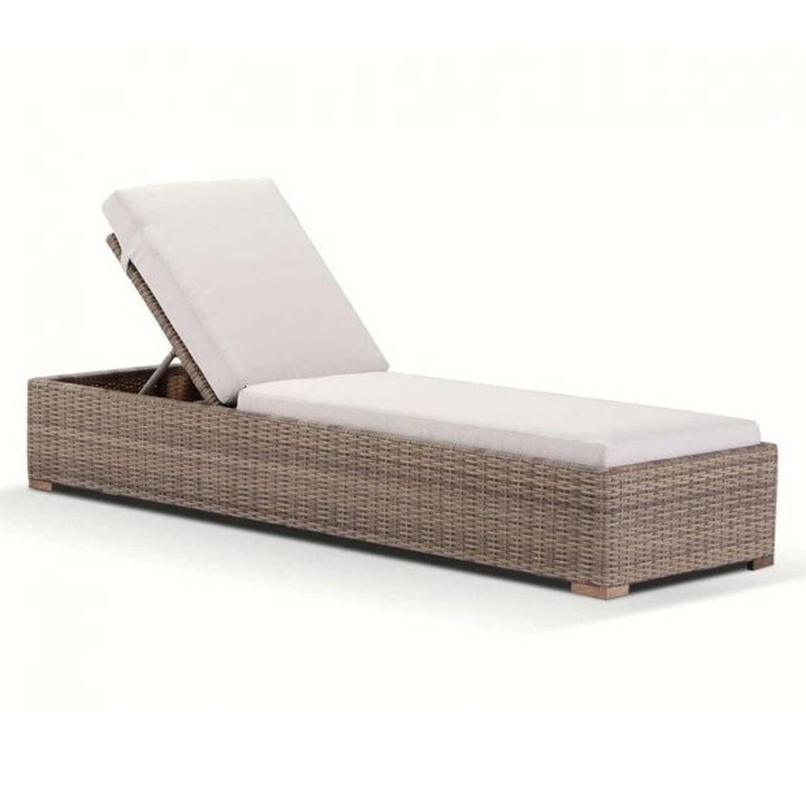 Outdoor Breeze Wicker Sun Lounge