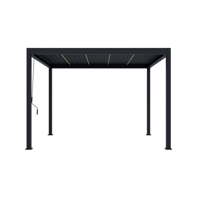 Coolaroo 3 x 3.6m Mandalay Gazebo With LED Louvres And Misting Jets