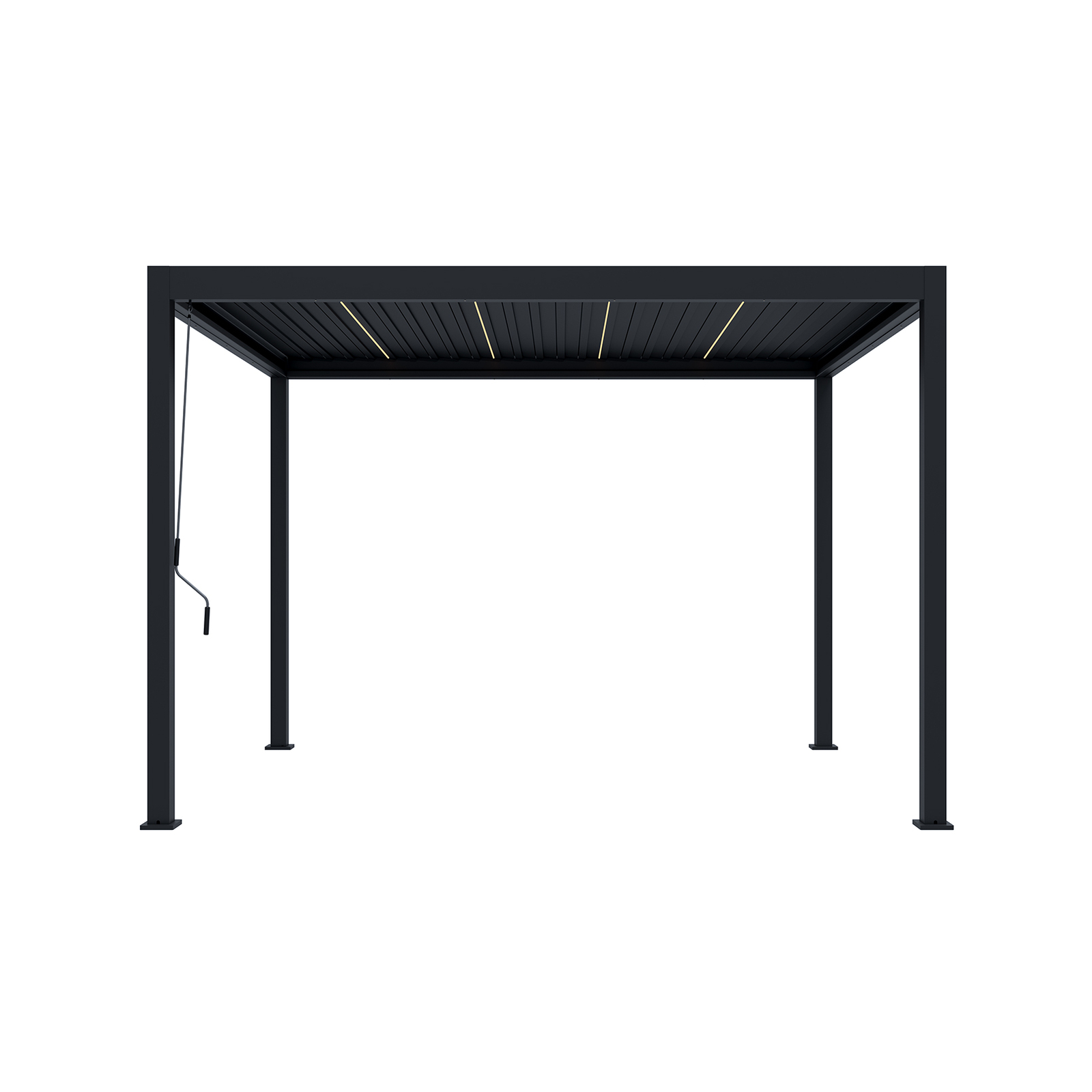 Coolaroo 3 x 3.6m Mandalay Gazebo With LED Louvres And Misting Jets