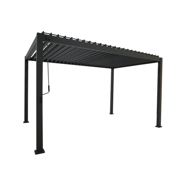 Mimosa 3 x 4m Lava Portsea Louvre Semi Permanent Gazebo