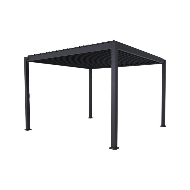 Mimosa 3 x 3m Lava Portsea Louvre Semi Permanent Gazebo