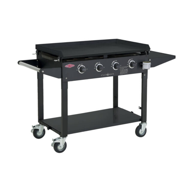 BEEFEATER Black Enamel Clubman 4 Burner BBQ And Trolley