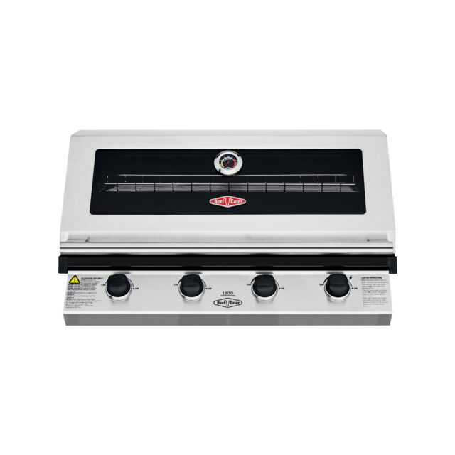 BeefEater 1200 Series 4 Burner Stainless Steel Built In BBQ