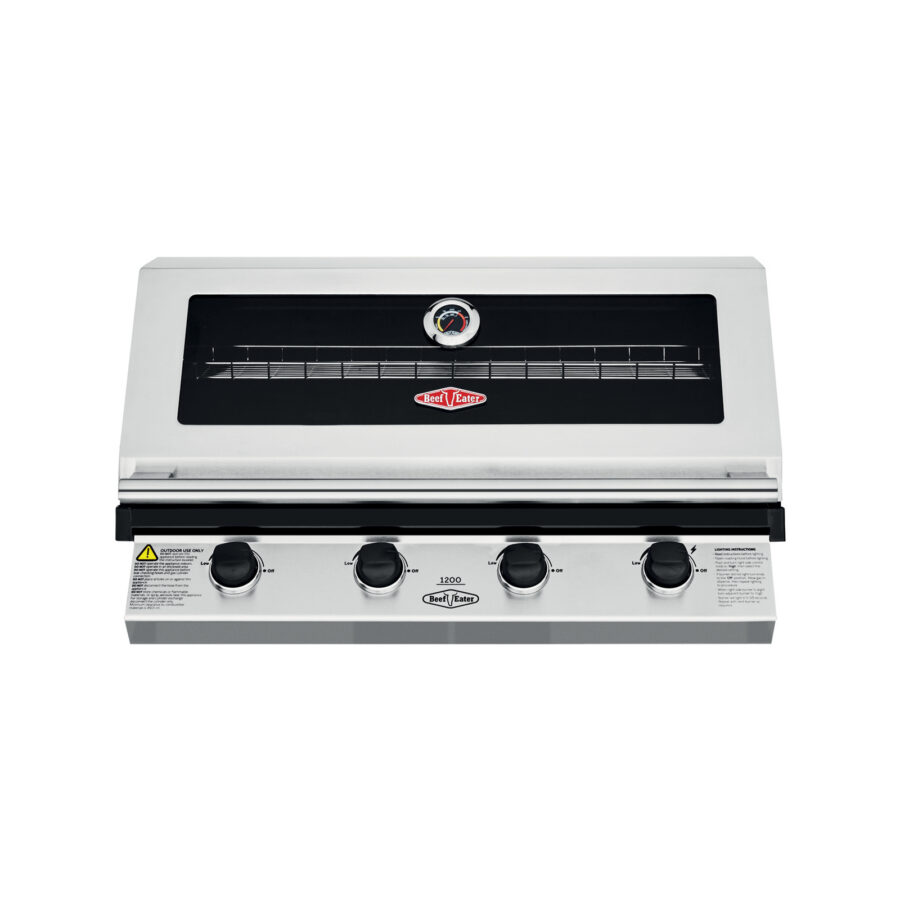 BeefEater 1200 Series 4 Burner Stainless Steel Built In BBQ