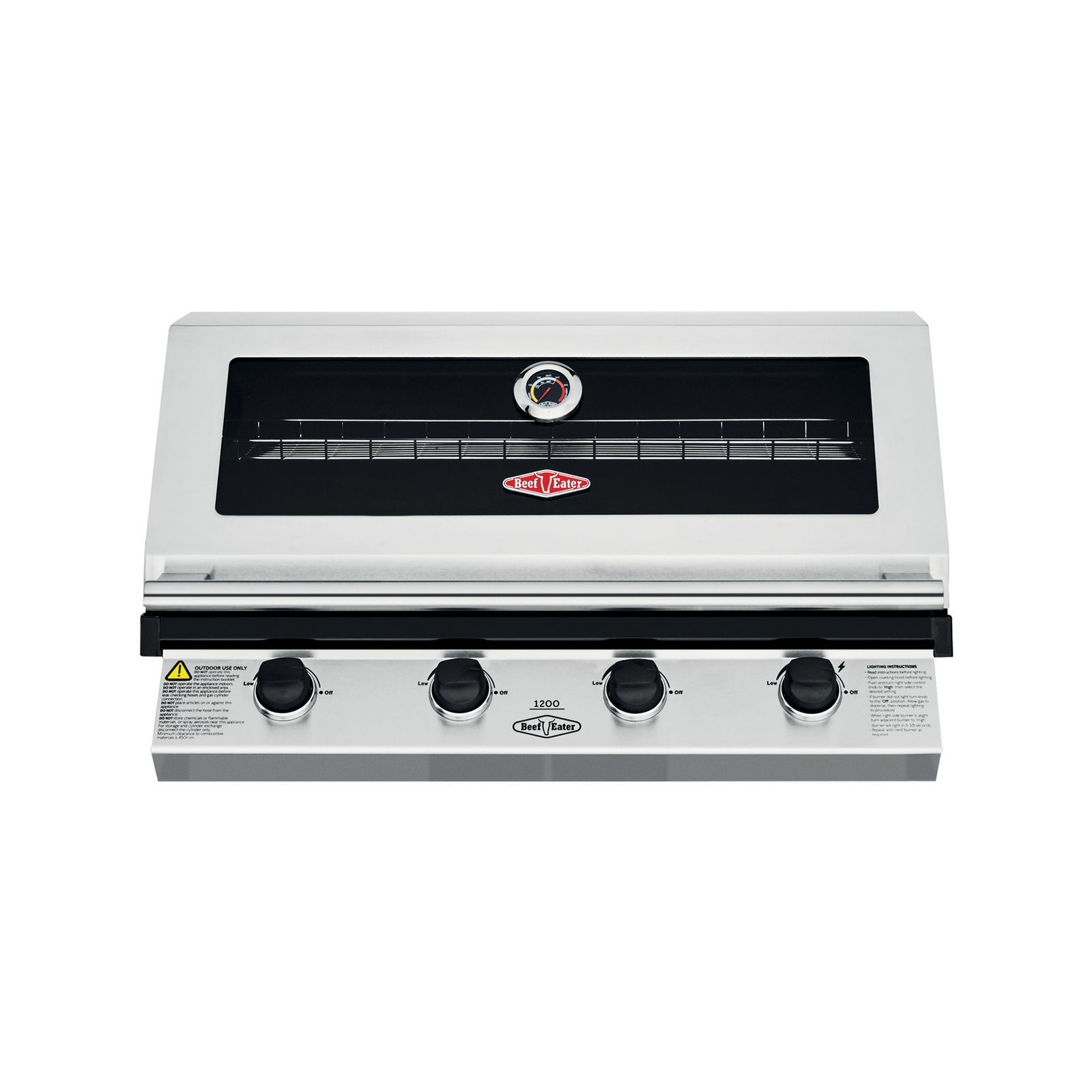 BeefEater 1200 Series 4 Burner Stainless Steel Built In BBQ
