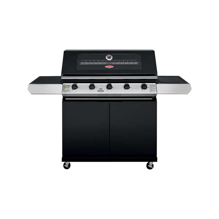 BeefEater 1200 Series 5 Burner Black Mobile BBQ