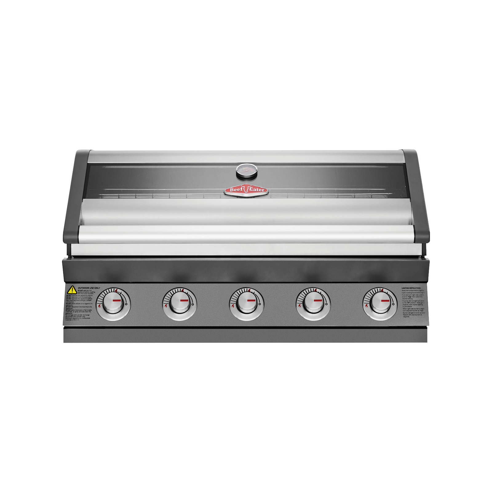BeefEater 1600 Series 5 Burner Dark Built In BBQ