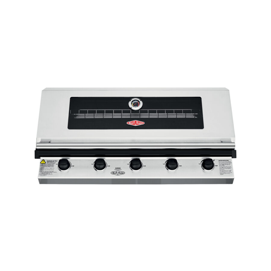 BeefEater 1200 Series 5 Burner Stainless Steel Built In BBQ