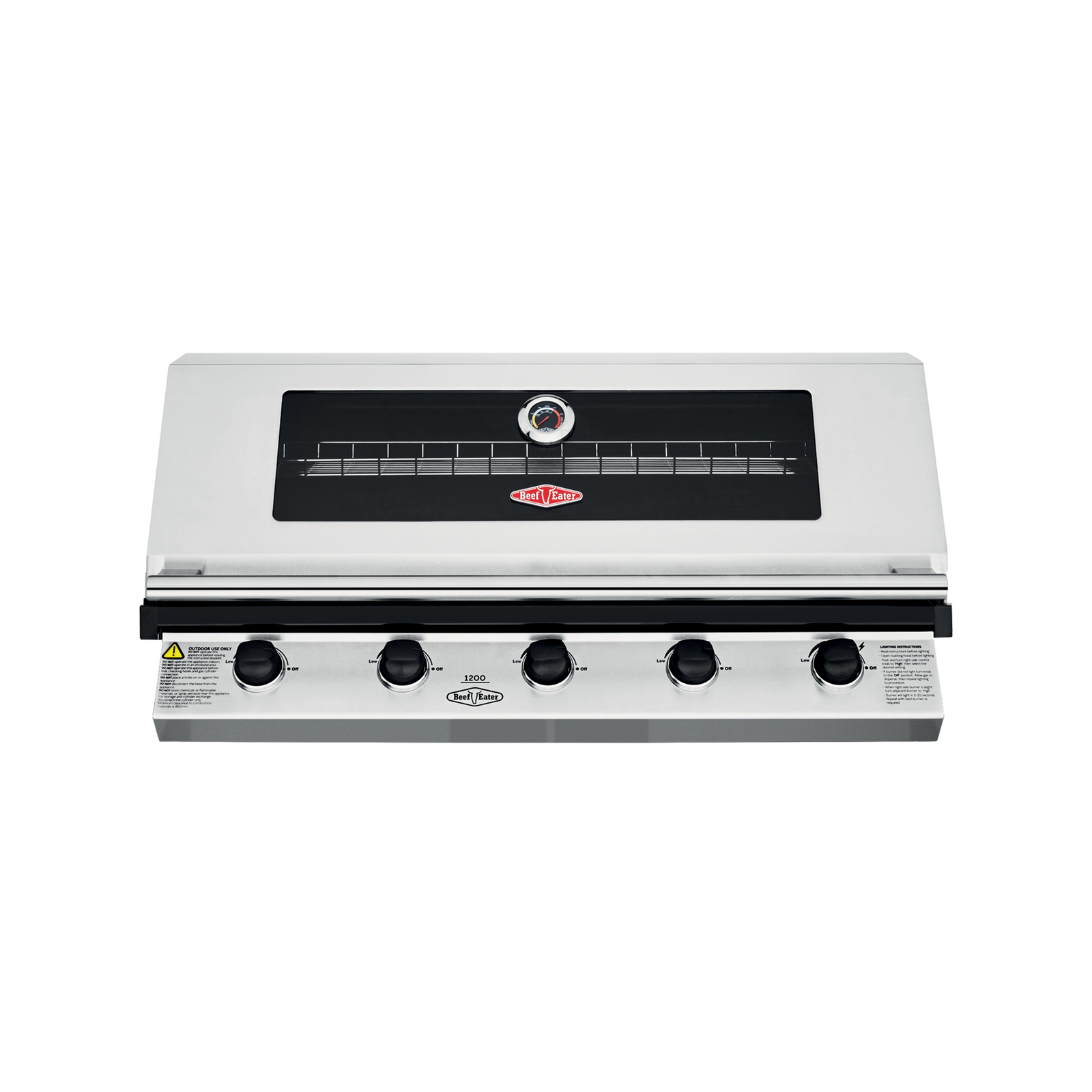 BeefEater 1200 Series 5 Burner Stainless Steel Built In BBQ
