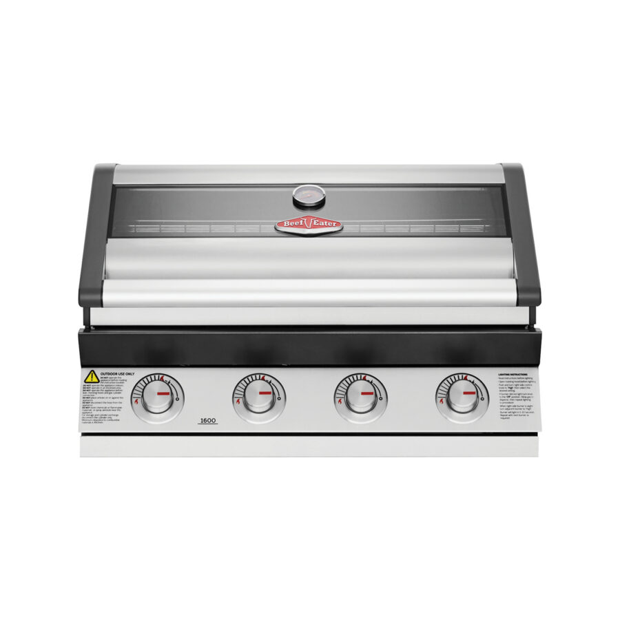 BeefEater 1600 Series 4 Burner Stainless Built In BBQ