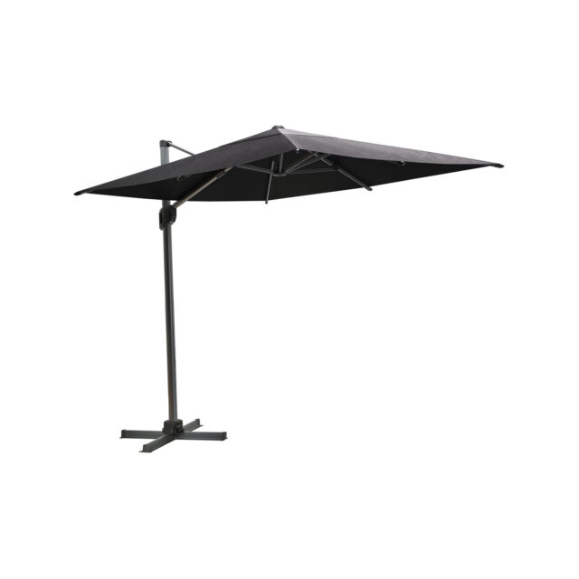 Coolaroo 2 x 3m Charcoal Rectangle Mindil Cantilever Umbrella