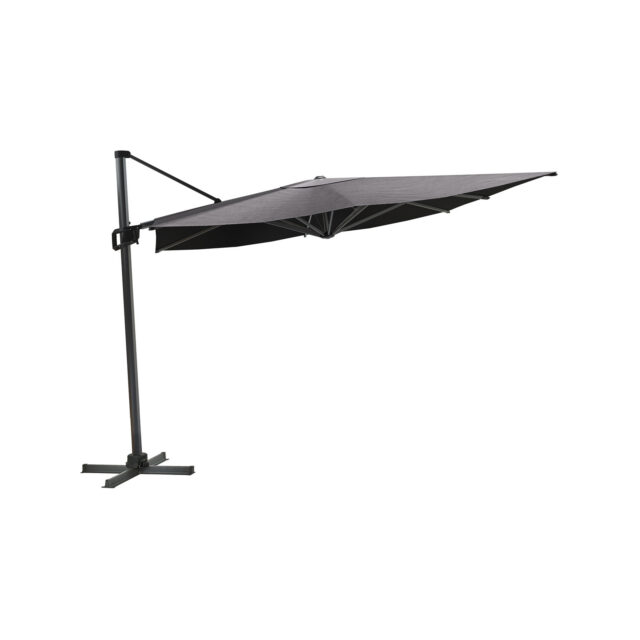 Coolaroo 3 x 4m Rectangle Charcoal Mindil Cantilever Umbrella