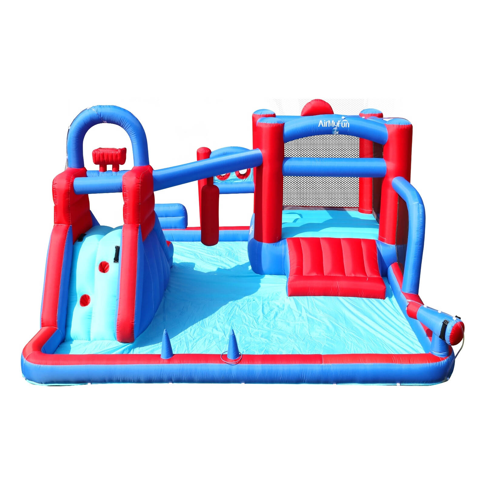 Airmyfun 11 Play Zones Inflatable Trampoline Bounce House Jumping Water Slide