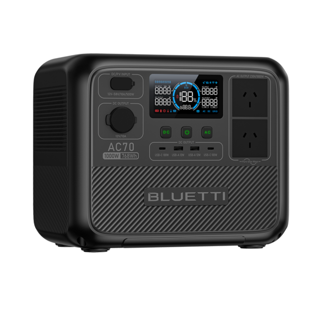 BLUETTI AC70 Portable Power Station | 768Wh, 1000W Rated Power