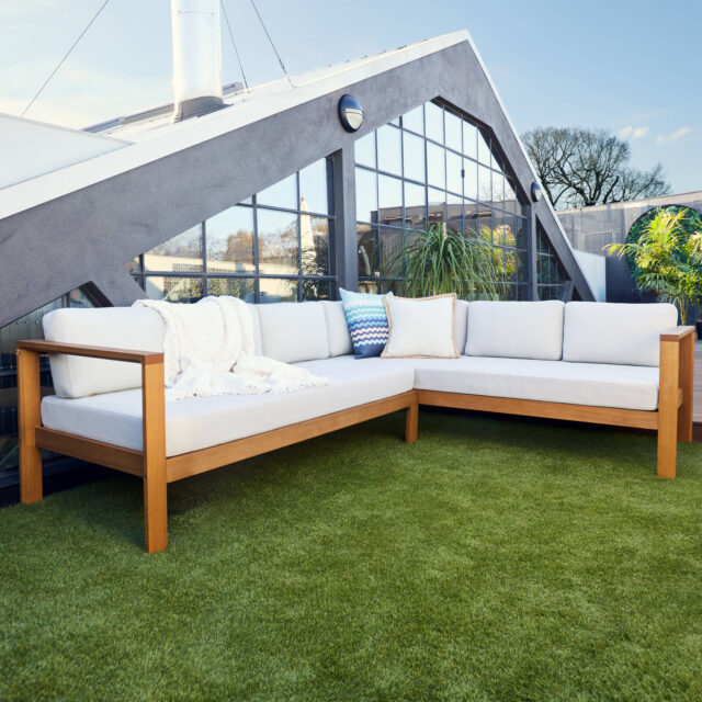 Mimosa Santo Timber Corner Lounge with Cushion
