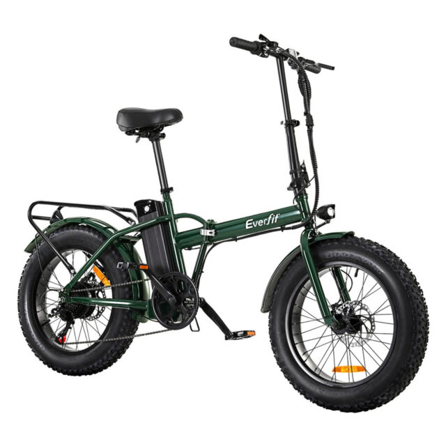 Everfit 20" Rechargeable Folding Urban Electric Bike - Green
