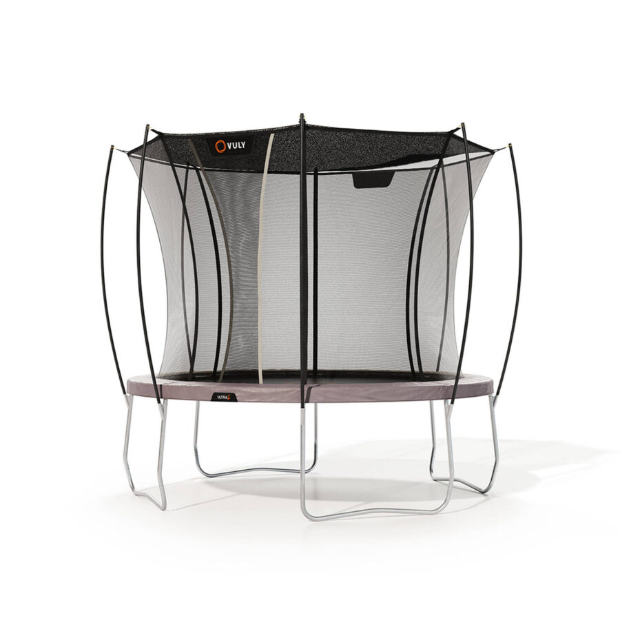VULY Ultra 2 Medium 11ft Trampoline with Enclosure - Round Kids Trampolines Bundle With Shade Cover