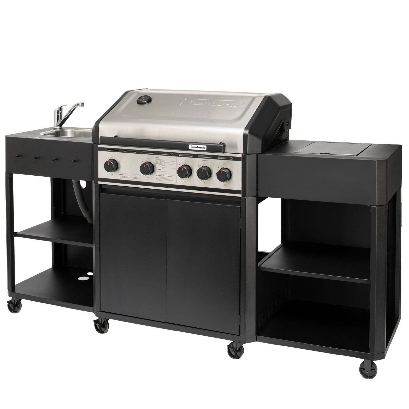 Jumbuck  Horizon 4 Burner Gas Trolley BBQ Kitchen