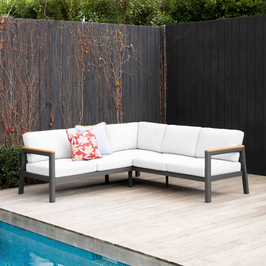 Mimosa Rhone Aluminium Corner Lounge With Cushion
