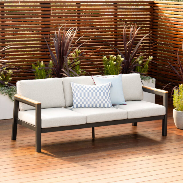 Mimosa Rhone 3 Seater Aluminium Lounge