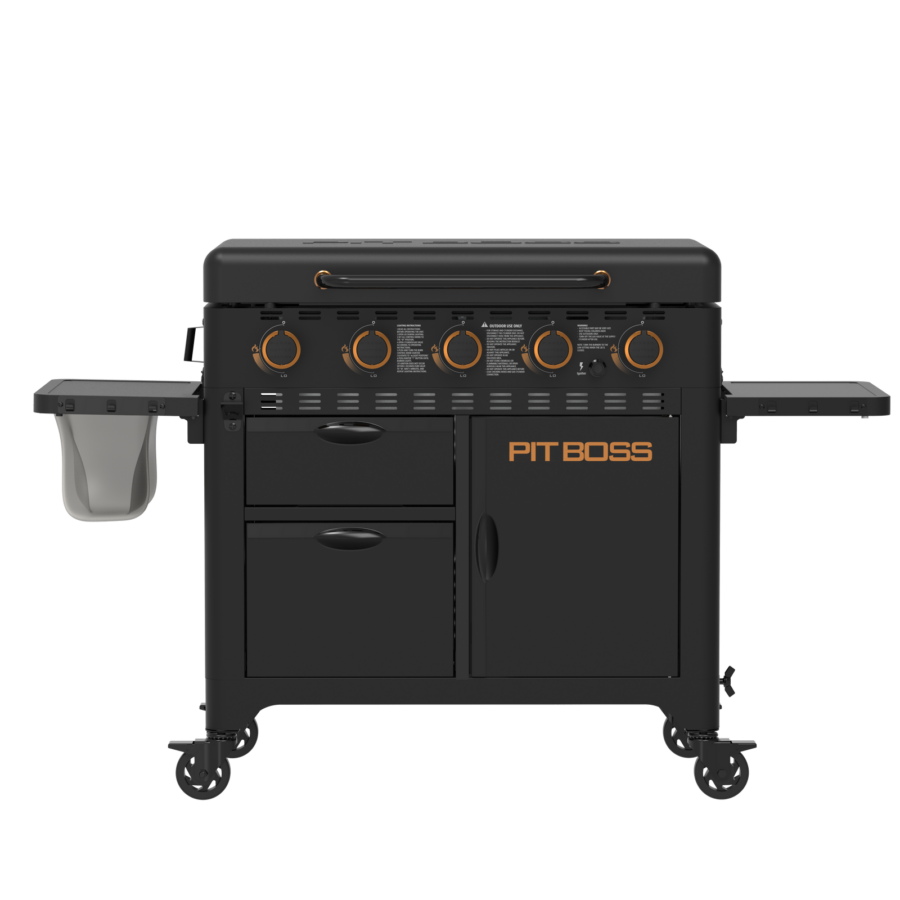 Pit Boss 5 Burner Ultimate Onyx Gas Griddle with Cover
