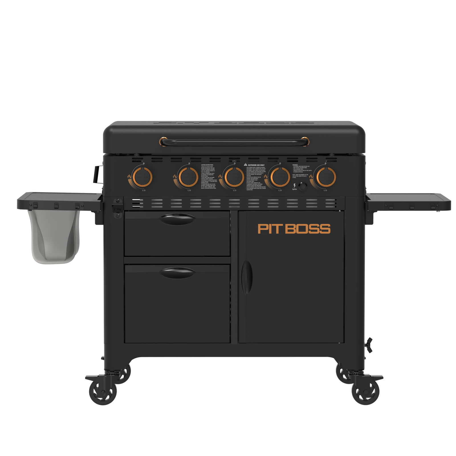 Pit Boss 5 Burner Ultimate Onyx Gas Griddle with Cover