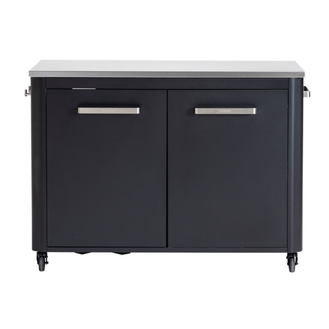 COZZE 2 Door Outdoor Portable Cabinet with Stainless Steel Top