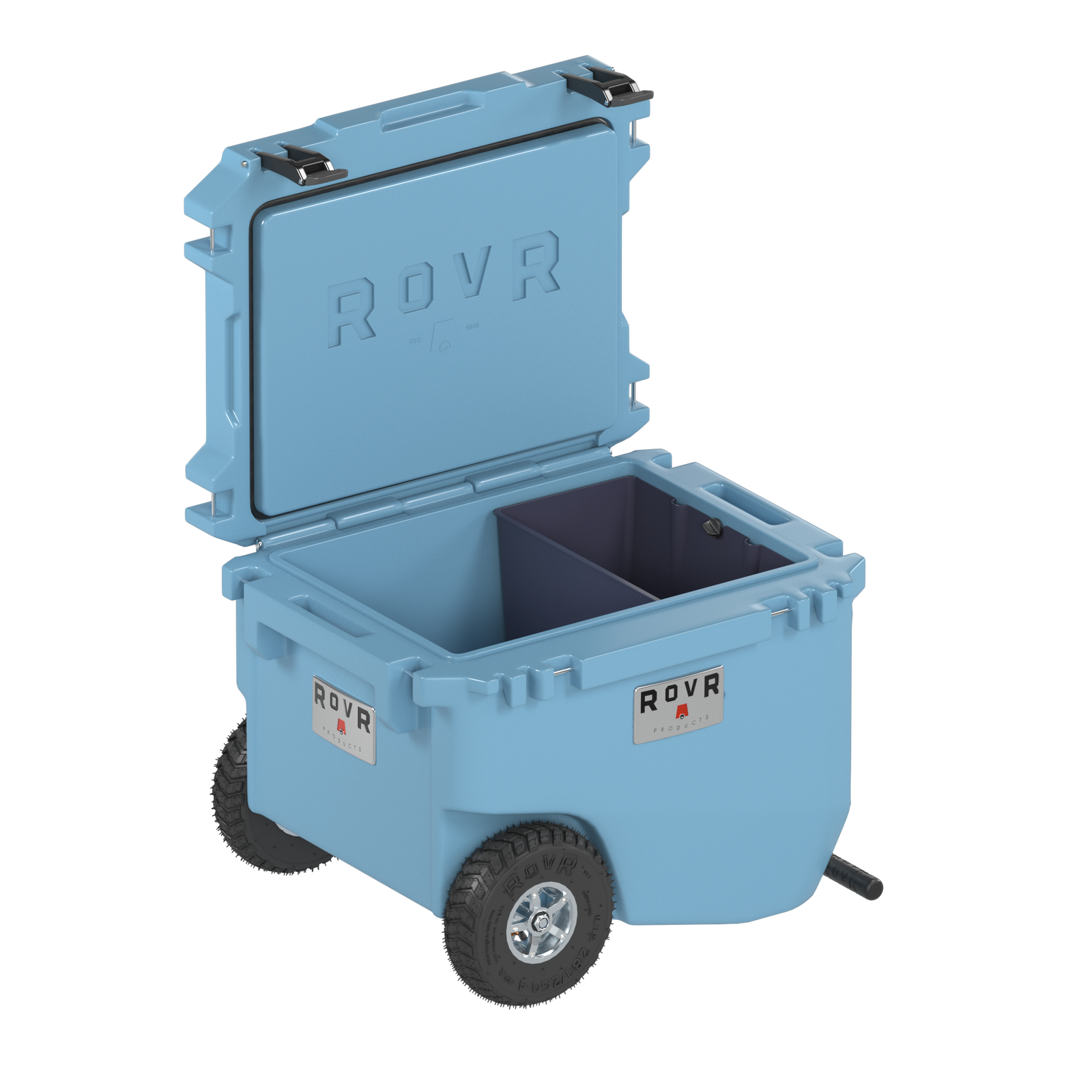 RovR RollR 60 Quart Wheeled Hard Cooler with Tow Handle