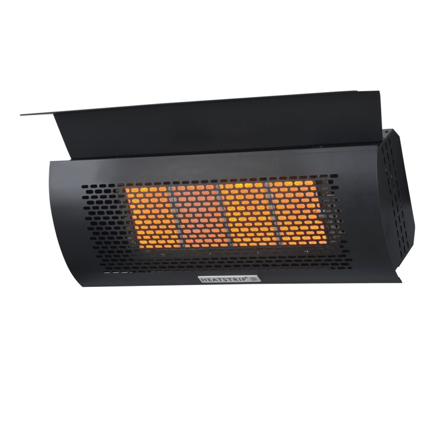 Heatstrip Black 4 Tile Natural Gas Outdoor Heater